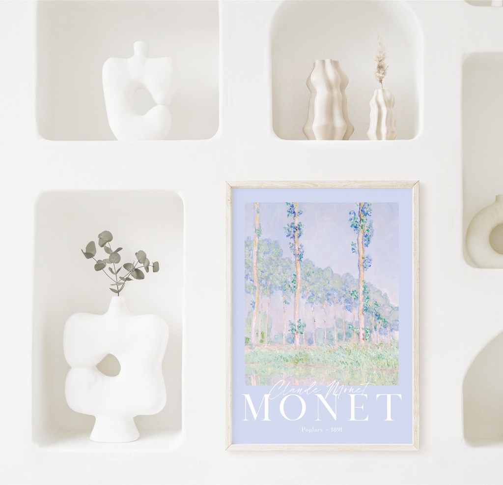 クロード・モネ "ポプラ" アートポスター インテリアアート 有名絵画