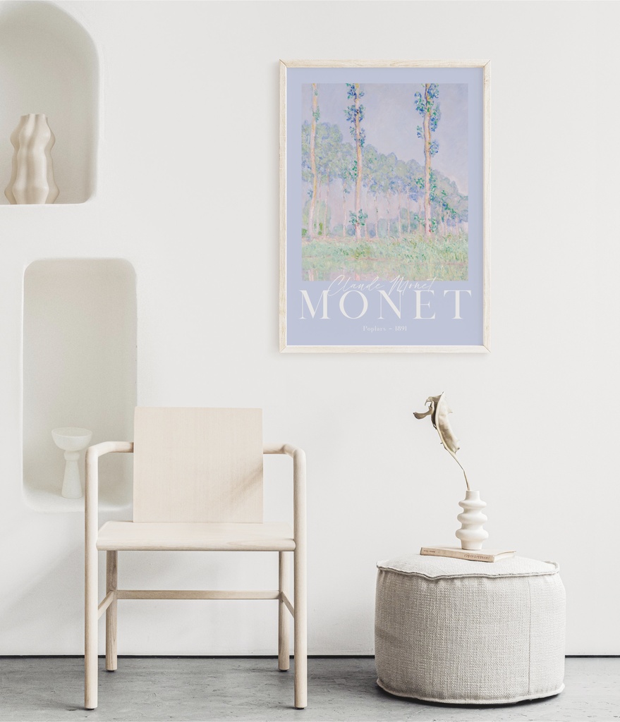 クロード・モネ "ポプラ" アートポスター インテリアアート 有名絵画