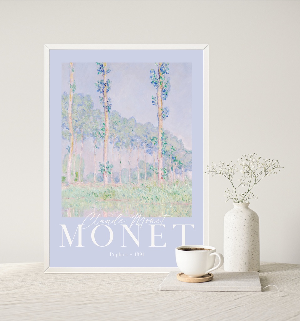 クロード・モネ "ポプラ" アートポスター インテリアアート 有名絵画