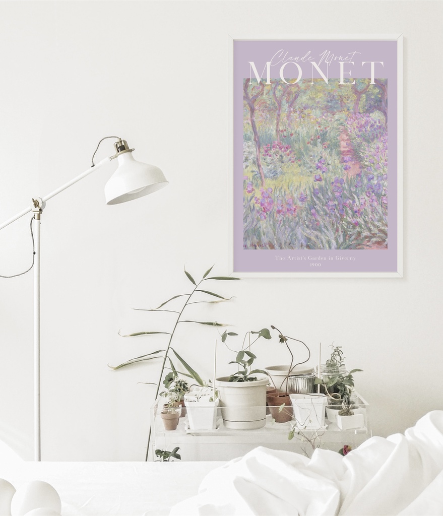 クロード・モネ "The Artist's Garden at Giverny" アートポスター インテリアアート