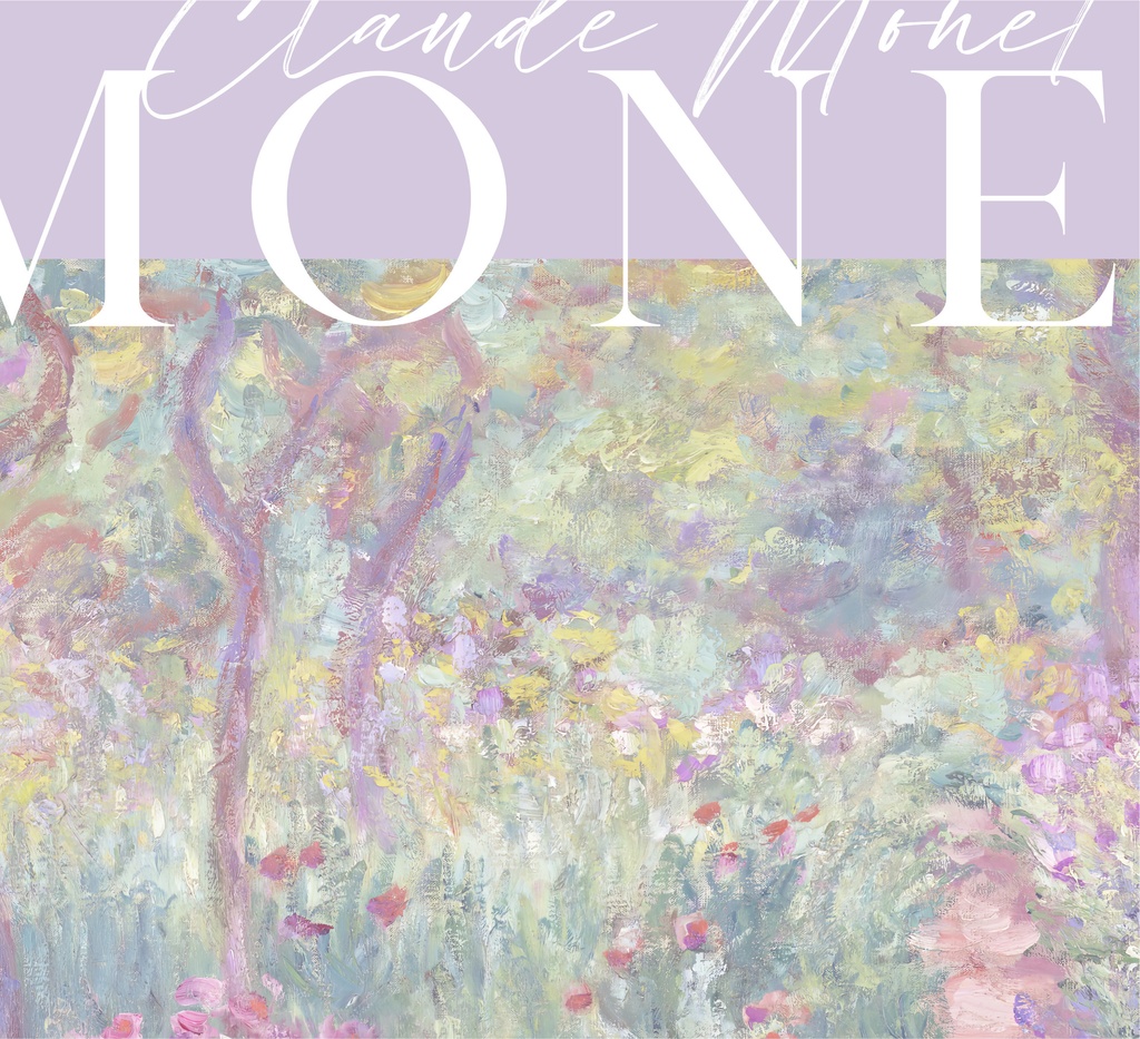 クロード・モネ "The Artist's Garden at Giverny" アートポスター インテリアアート