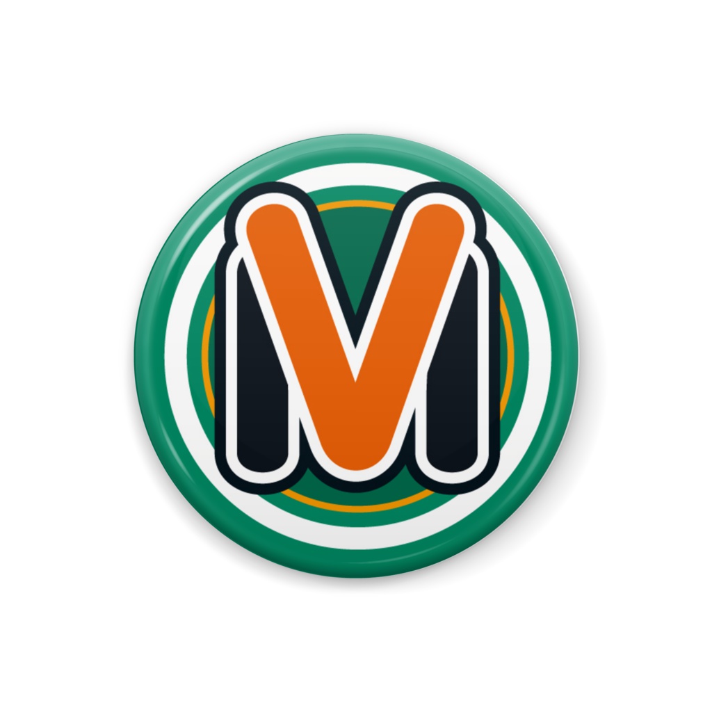 v-magロゴデザイン缶バッジ32mm