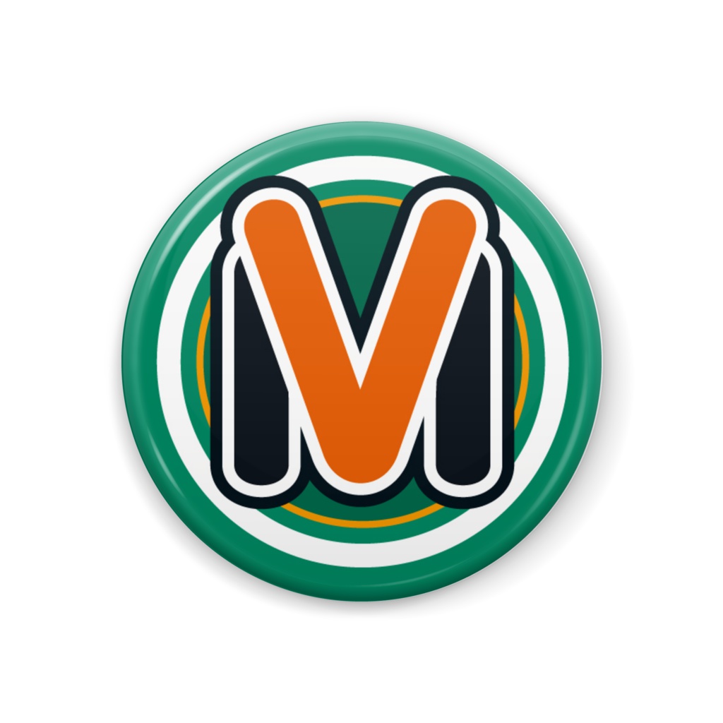 v-magロゴデザイン缶バッジ44mm