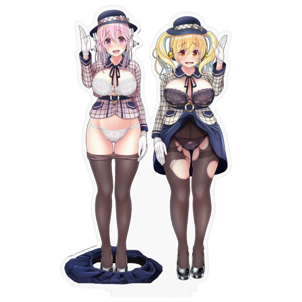 そにぽちゃエレベーターガール アクリルフィギュア(半脱ぎ)