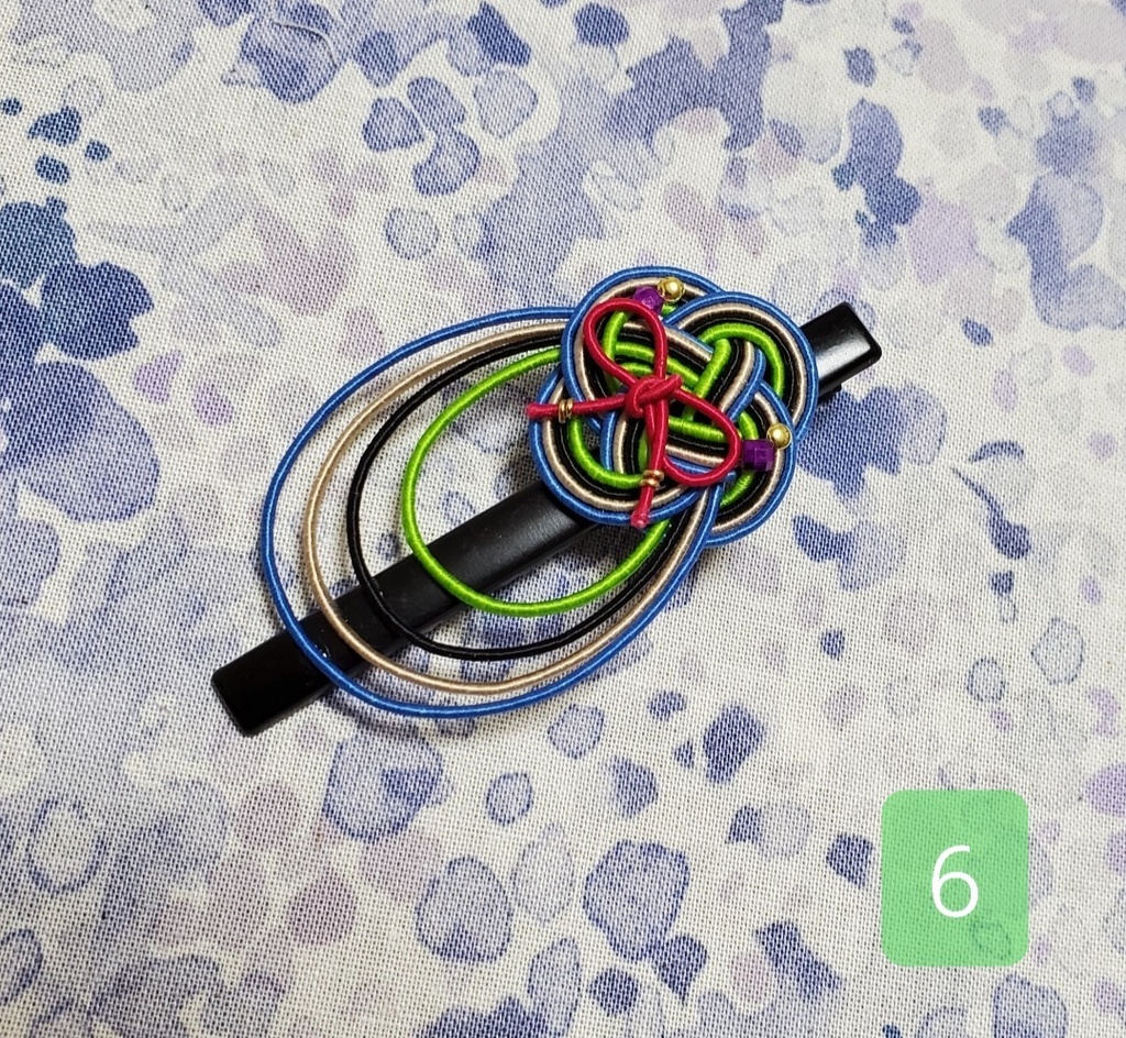 水引クリップ ~江水~