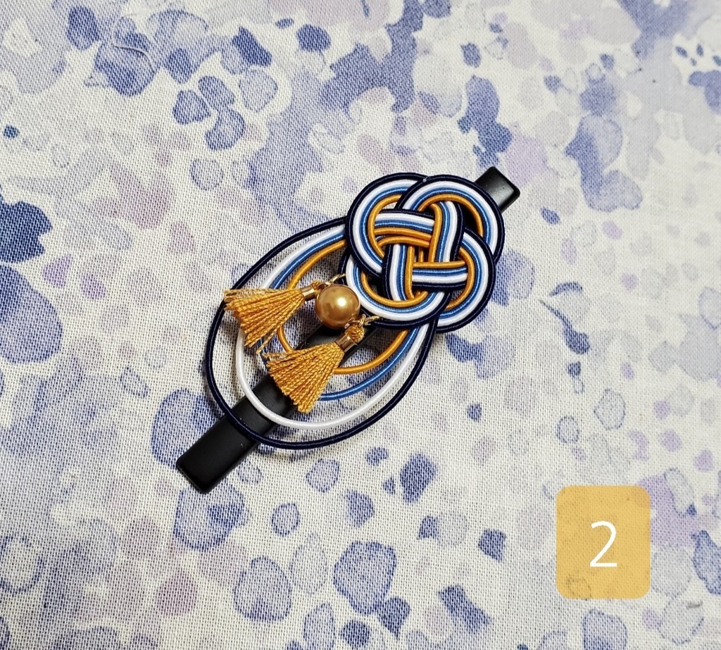 水引クリップ ~江水~