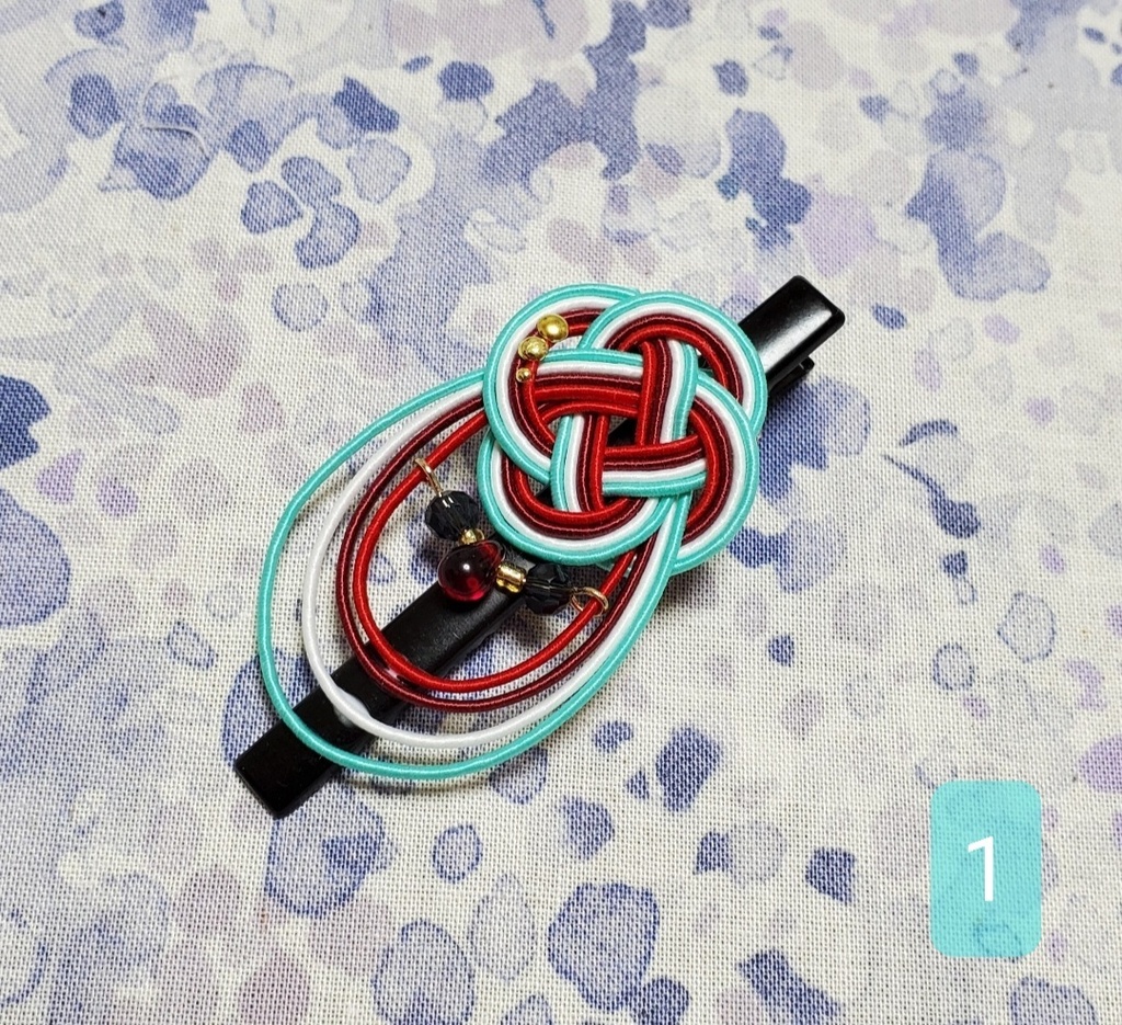 水引クリップ ~江水~