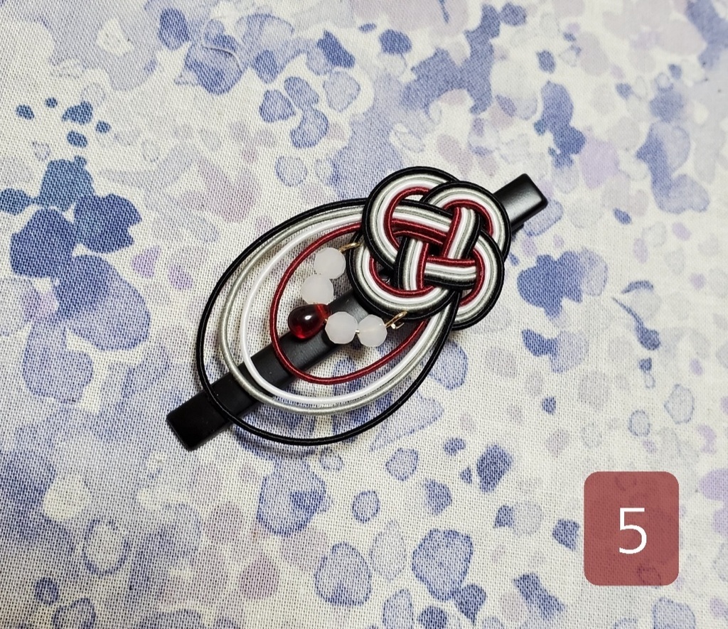 水引クリップ ~江水~