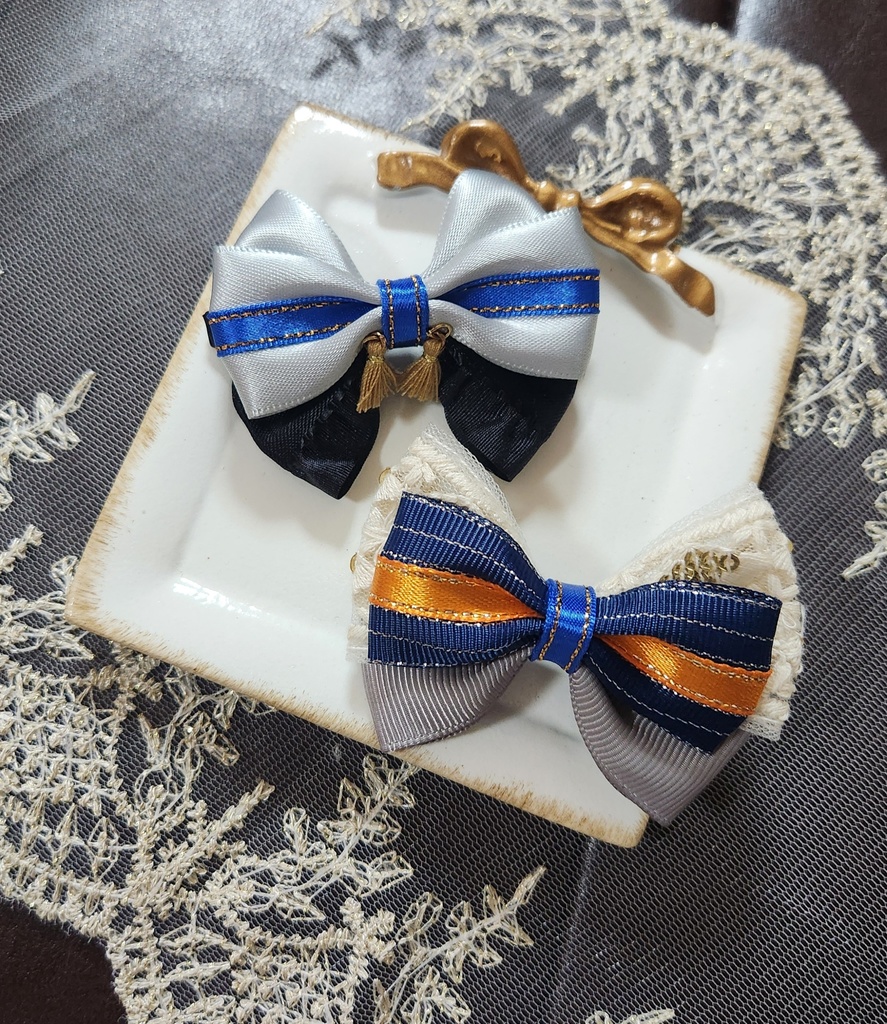 伯仲コンビ ミニリボンクリップ
