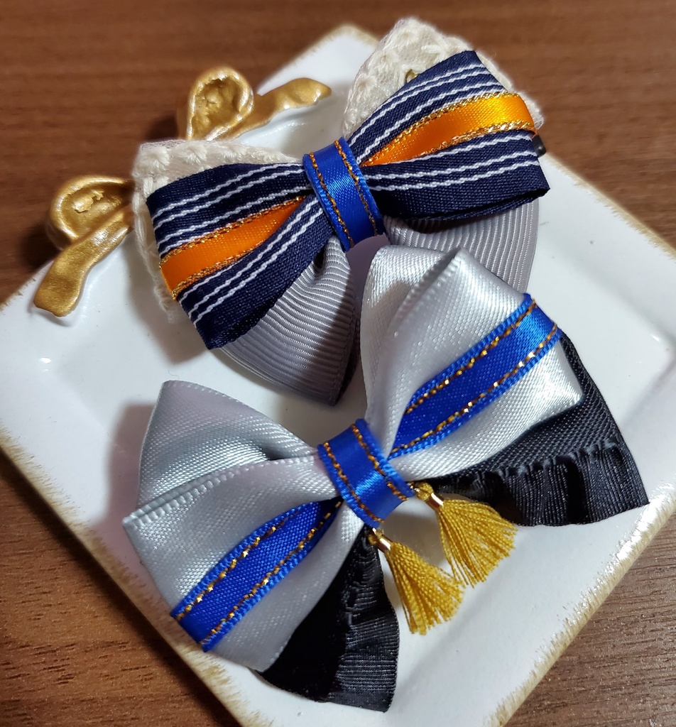 伯仲コンビ ミニリボンクリップ