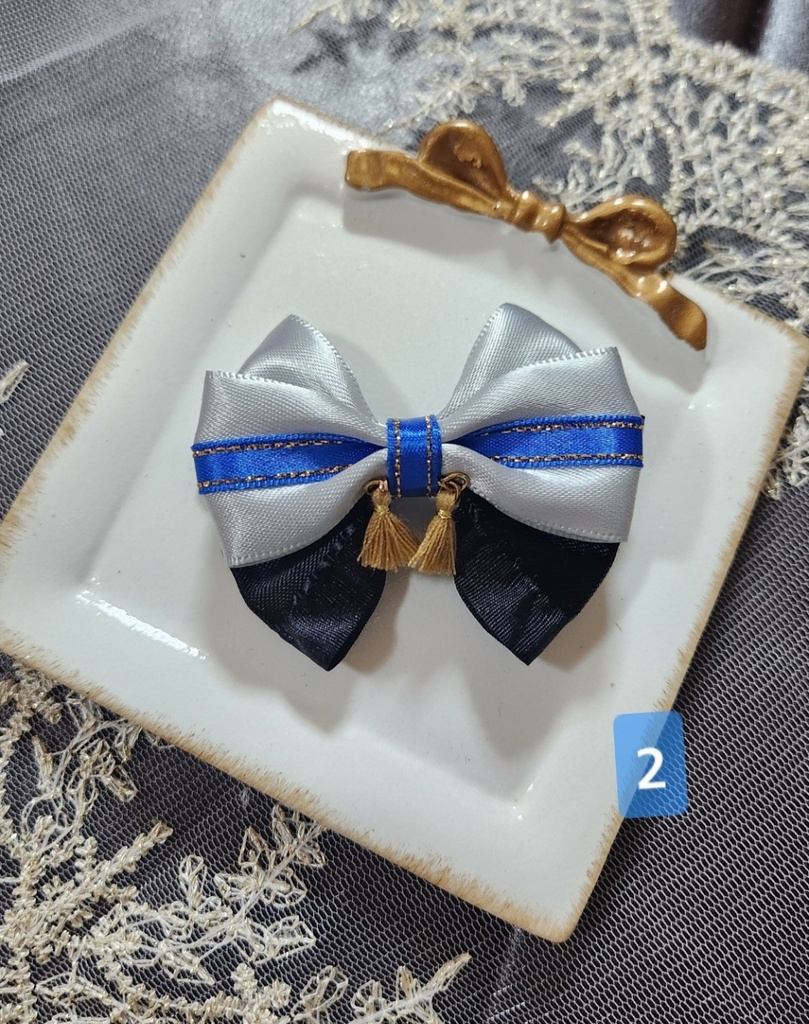 伯仲コンビ ミニリボンクリップ