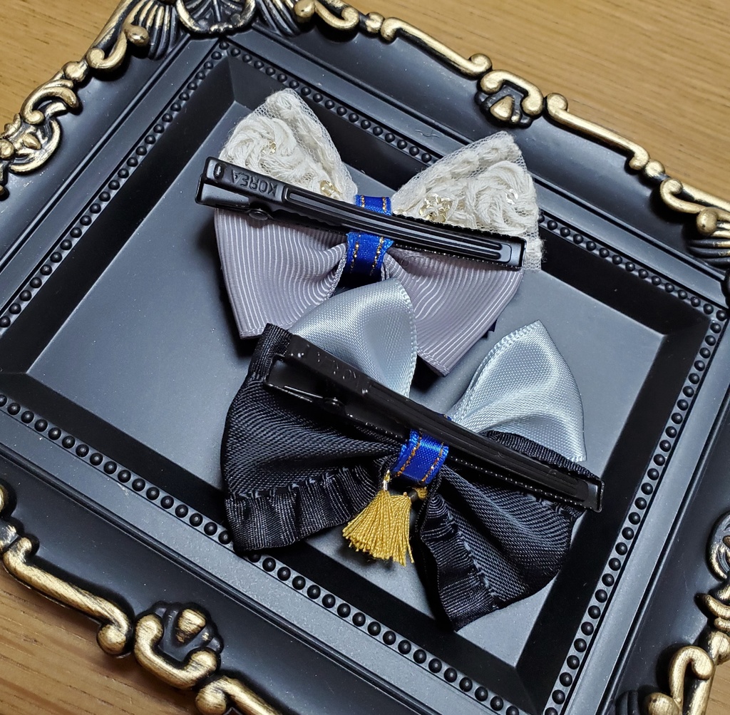 伯仲コンビ ミニリボンクリップ