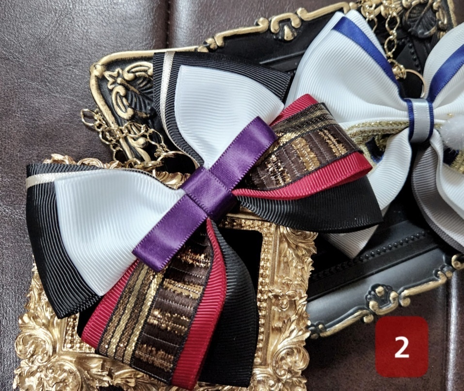 鶴丸国永・大倶利伽羅イメージ リボンバッグチャーム