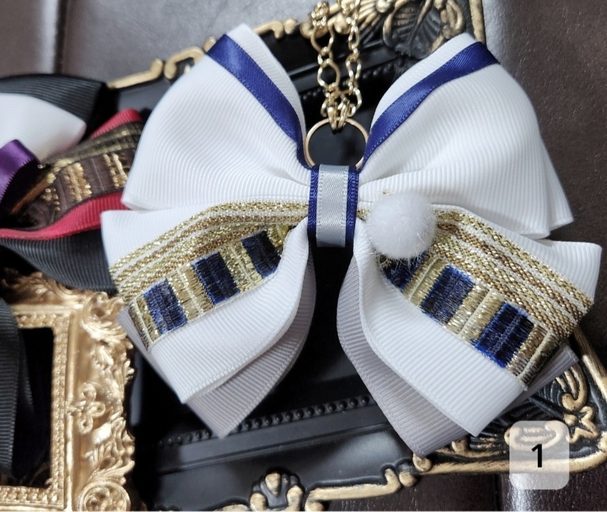 鶴丸国永・大倶利伽羅イメージ リボンバッグチャーム