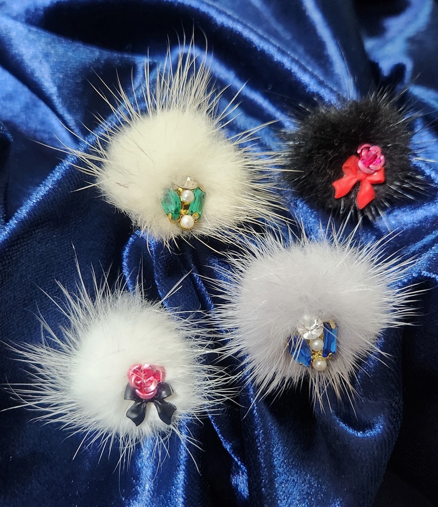 ぬいちゃん用マグネットアクセサリー②