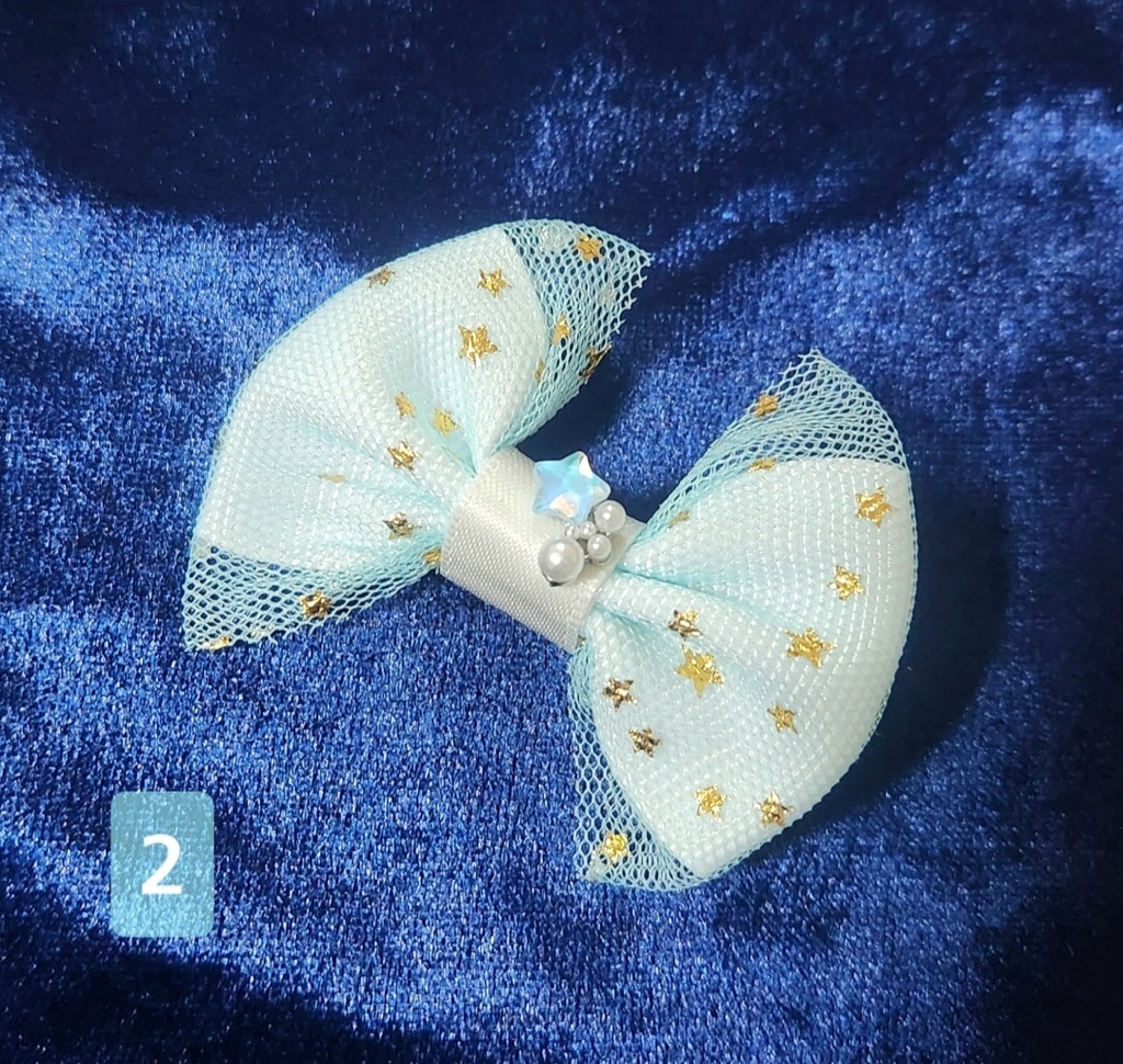 ぬい用 クリップアクセサリー トゥインクルリボン