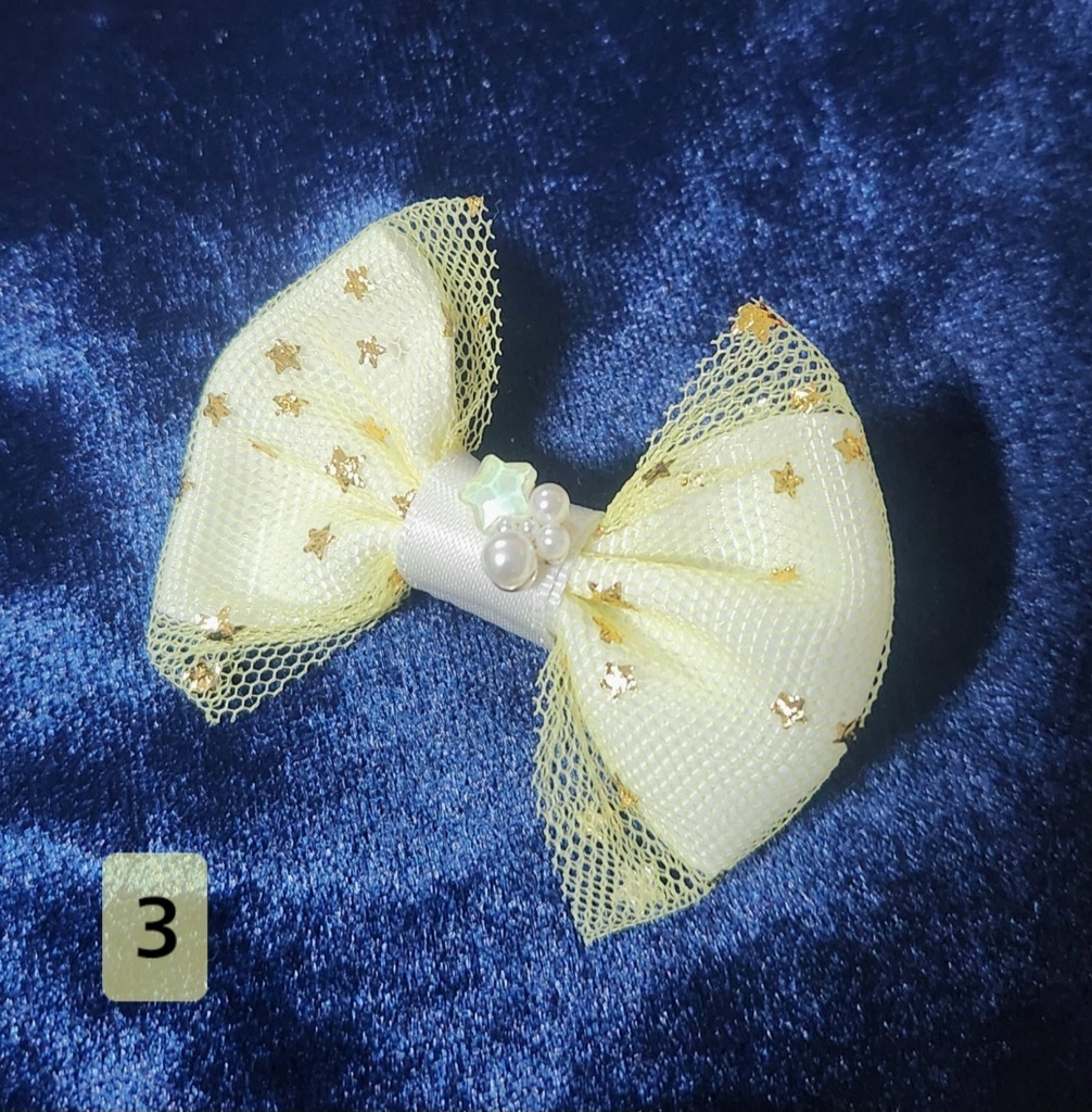 ぬい用 クリップアクセサリー トゥインクルリボン