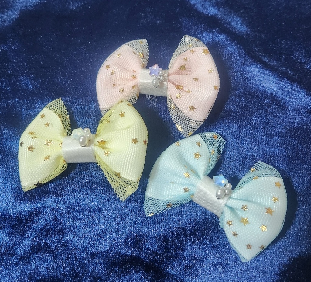 ぬい用 クリップアクセサリー  トゥインクルリボン