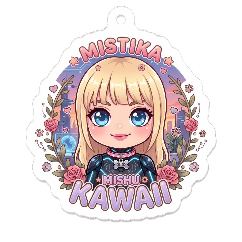 ミスティカ（アーティスト）アクリルキーホルダー｜ゆるかわちびキャラ MishuKawaii