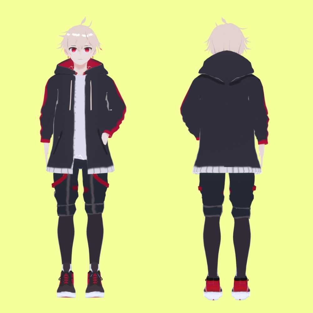 オリジナル3Dモデル「白火レン」