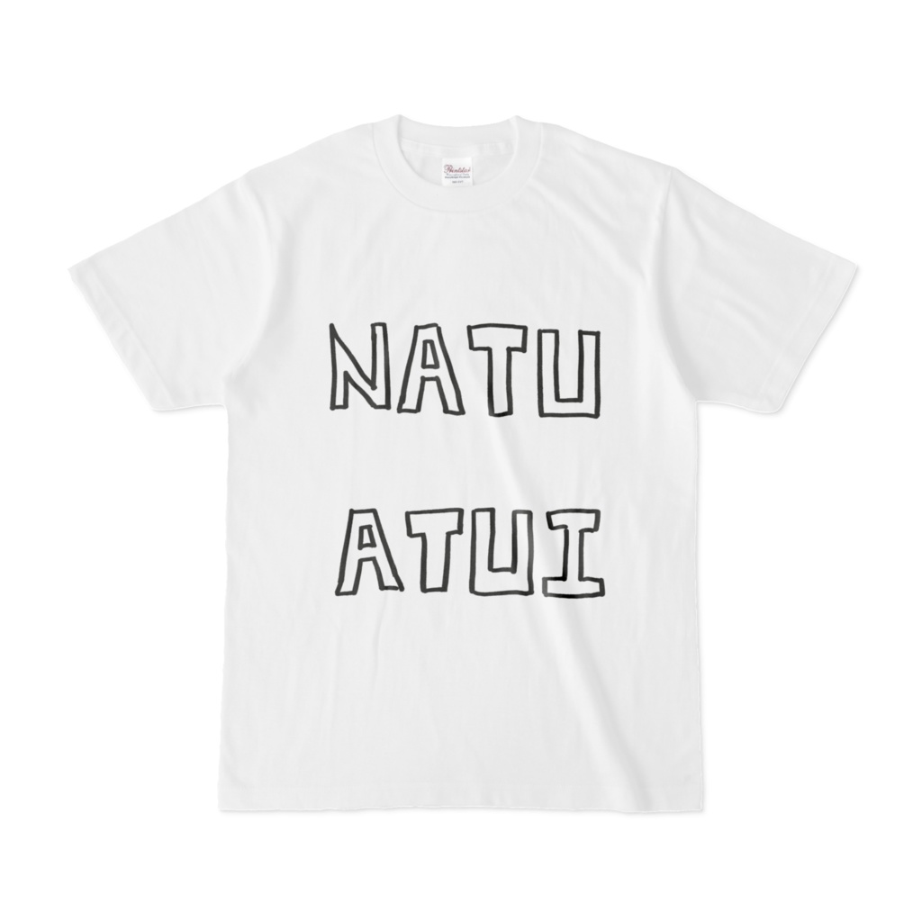 NATUATUI Tシャツ-白