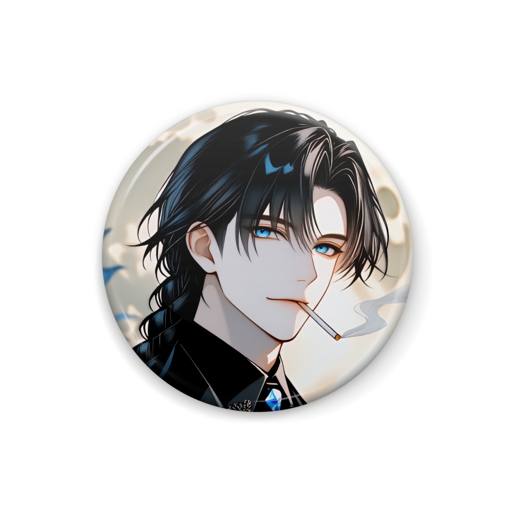 飛白の缶バッチ