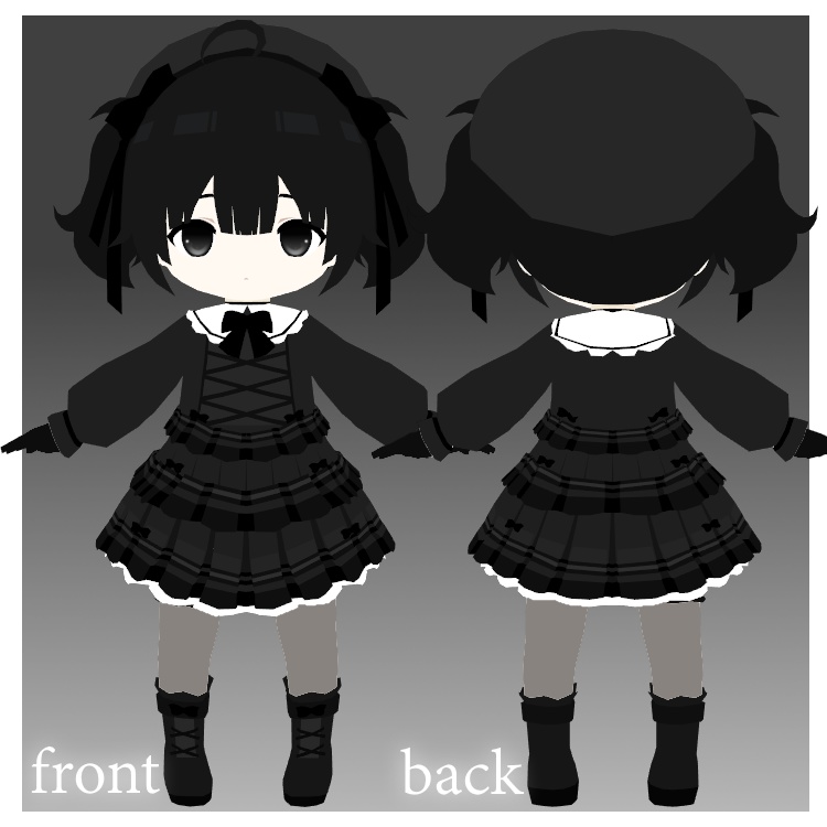 オリジナル3Dモデル「ルーミア」Lumia【VRChat Quest/PC/MMD】