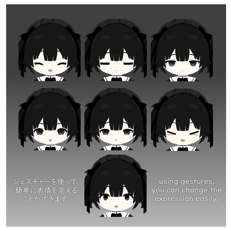 オリジナル3Dモデル「ルーミア」Lumia【VRChat Quest/PC/MMD】