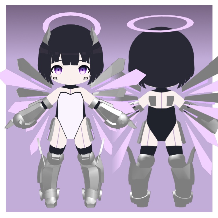 オリジナル3Dモデル「マキナ」Machina【VRChat Quest/PC/MMD】