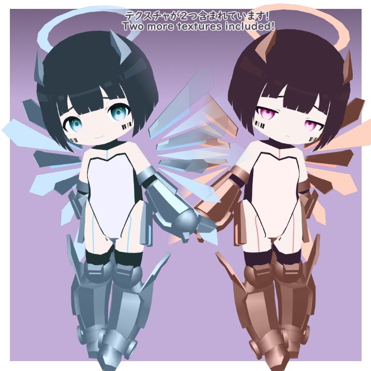 オリジナル3Dモデル「マキナ」Machina【VRChat Quest/PC/MMD】