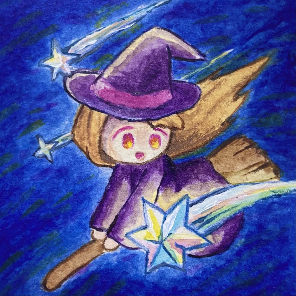 ミニ原画 ほうき星