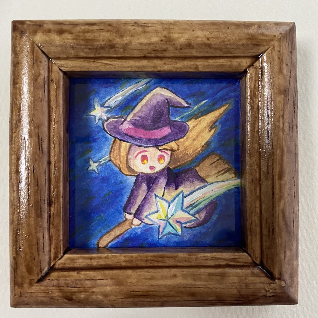 ミニ原画　ほうき星