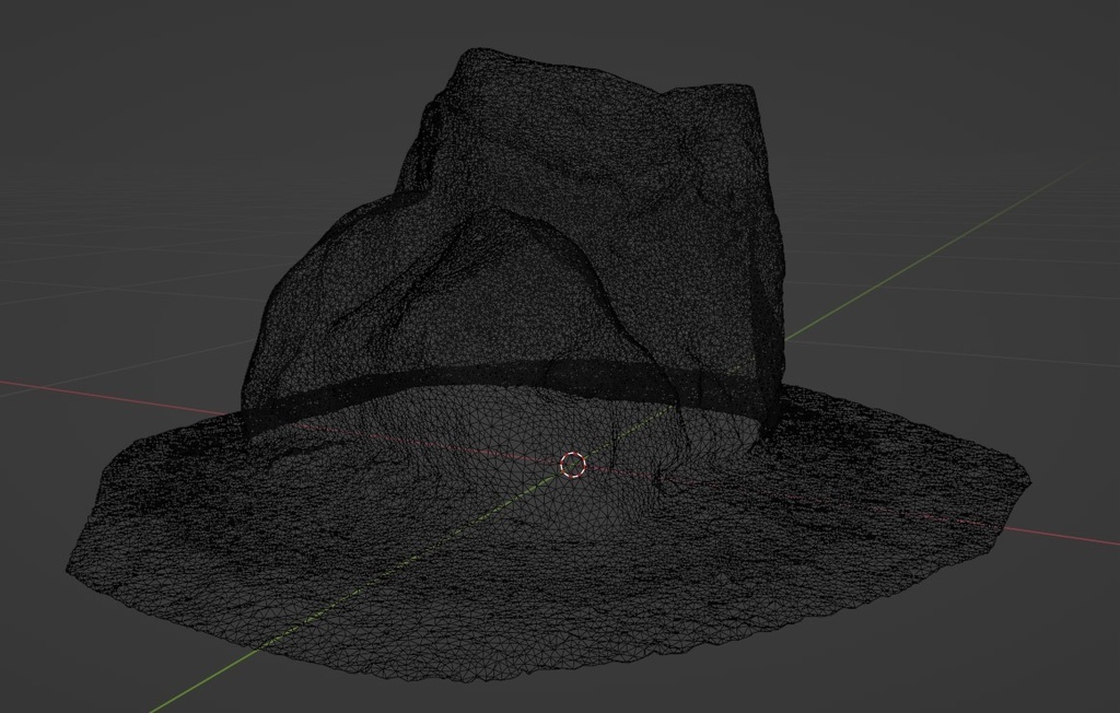 実物を現地スキャンした庭石の3Dデータ 無料お試し版あります