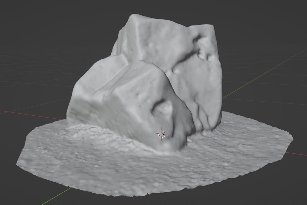 実物を現地スキャンした庭石の3Dデータ 無料お試し版あります