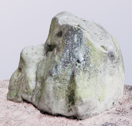 実物を現地スキャンした庭石の3Dデータ 無料お試し版あります