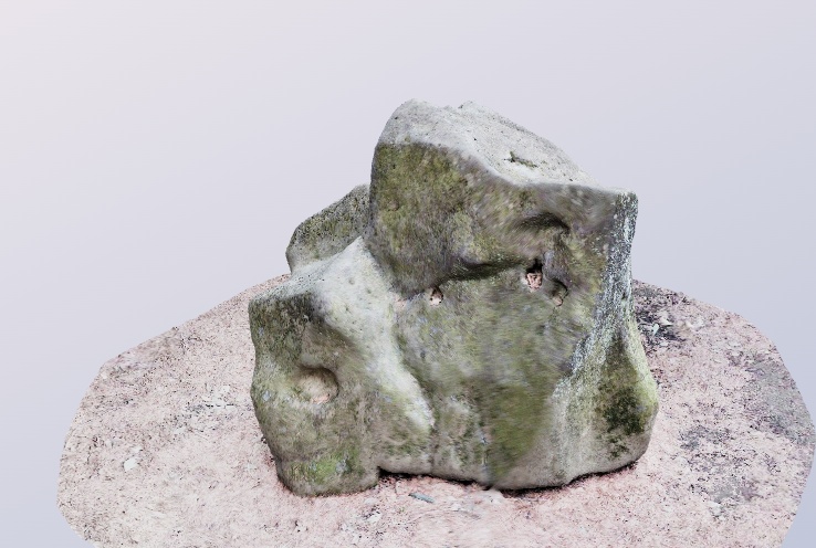 実物を現地スキャンした庭石の3Dデータ 無料お試し版あります