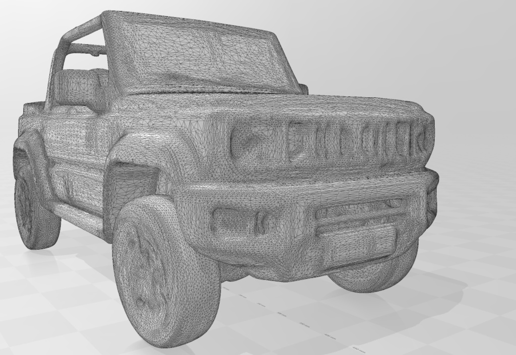 スズキ 新型ジムニー風のオープンカー 3Dデータ 無料お試し版あります