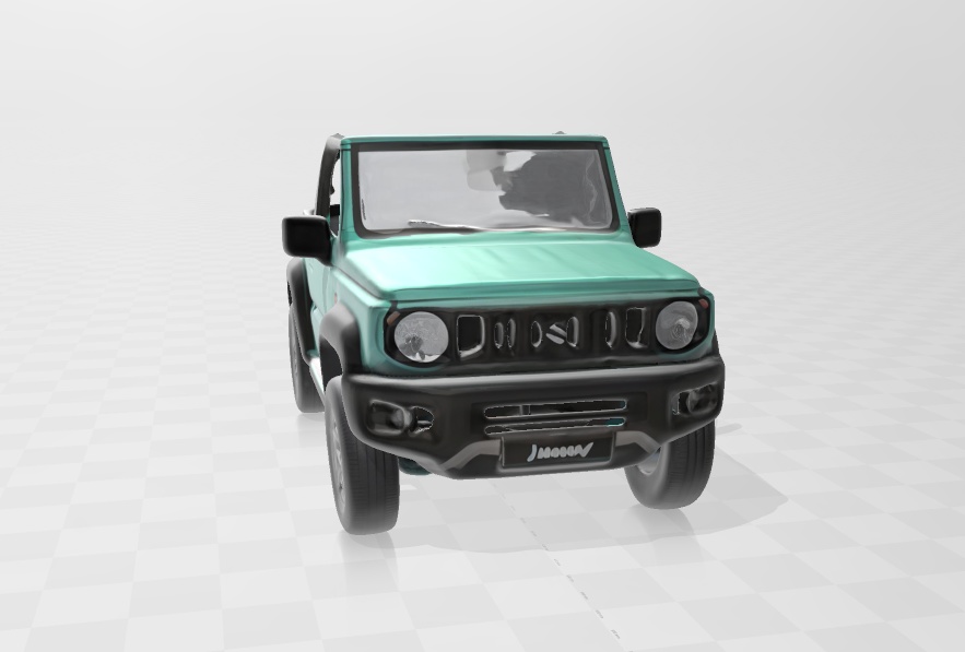 スズキ 新型ジムニー風のオープンカー 3Dデータ 無料お試し版あります
