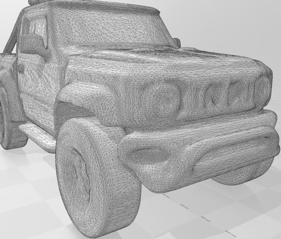 スズキ 新型ジムニー風の 6x6 ピックアップ仕様(迷彩柄)3Dデータ 無料お試し版あります