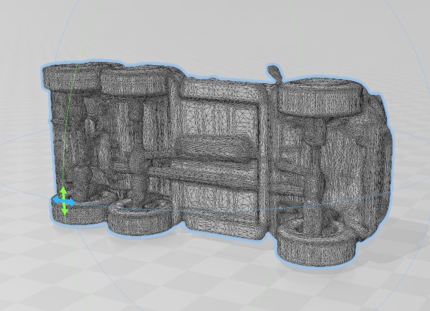 スズキ 新型ジムニー風の 6x6 ピックアップ仕様(迷彩柄)3Dデータ 無料お試し版あります