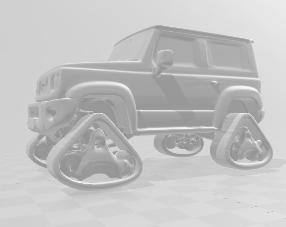 スズキ 新型ジムニー風「クローラー仕様」3Dデータ 無料お試し版あります