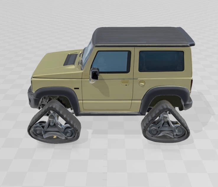 スズキ 新型ジムニー風「クローラー仕様」3Dデータ 無料お試し版あります