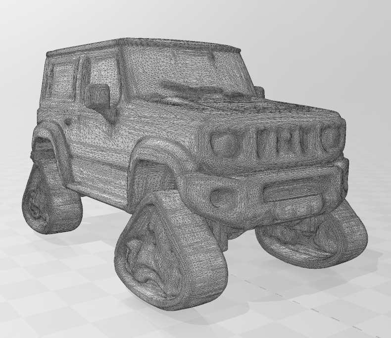 スズキ 新型ジムニー風「クローラー仕様」3Dデータ 無料お試し版あります