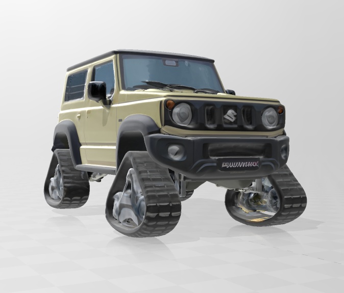 スズキ 新型ジムニー風「クローラー仕様」3Dデータ 無料お試し版あります