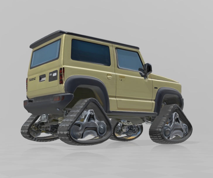 スズキ 新型ジムニー風「クローラー仕様」3Dデータ 無料お試し版あります