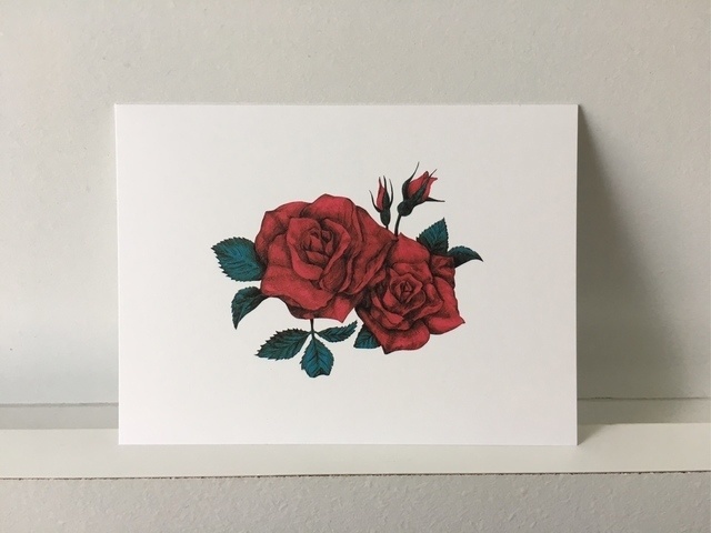 薔薇のメッセージカード Picoglim Booth
