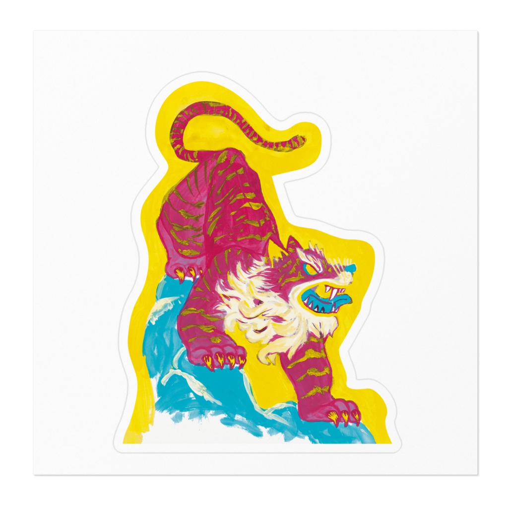 トラのステッカー