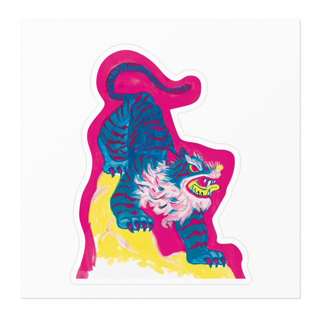 トラのステッカー