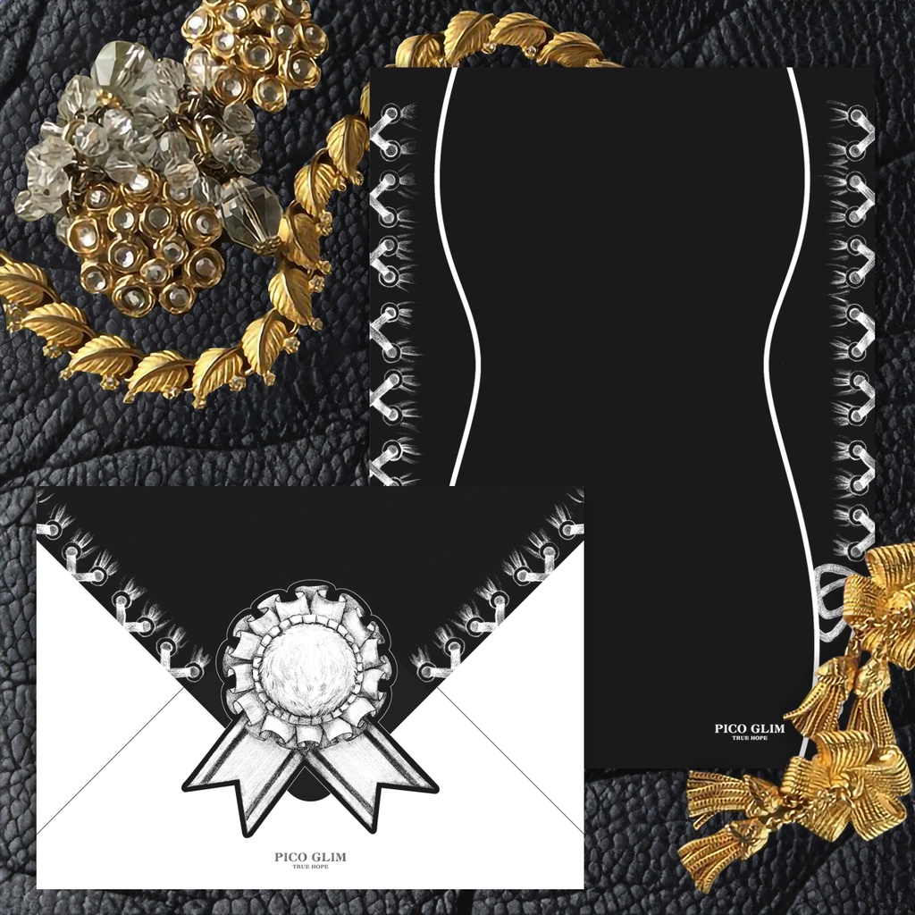 バニーガールのレターセット(シール付き)