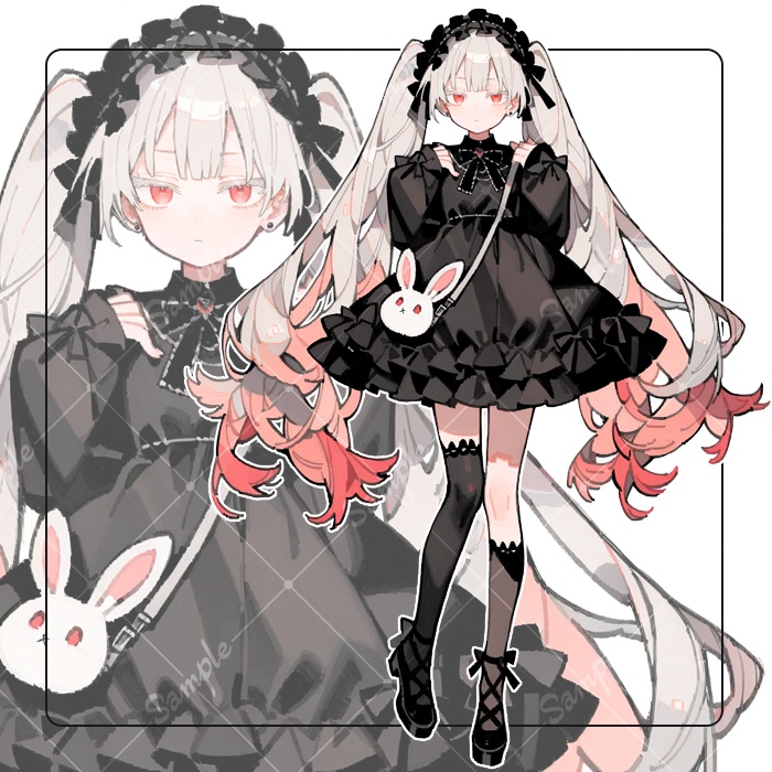 立ち絵素材09 女の子 私服 ロリータ系